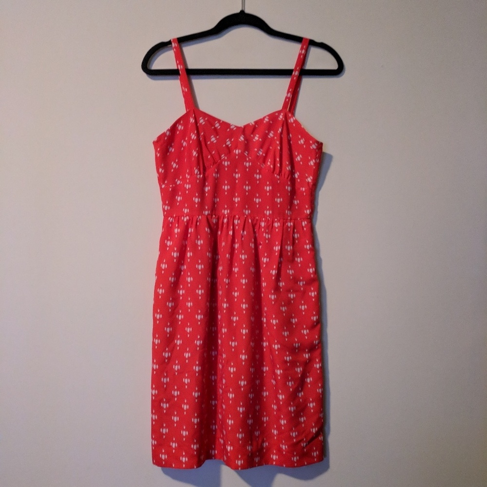 J.Crew red dress